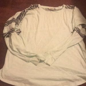 Pink long sleeve light pale green